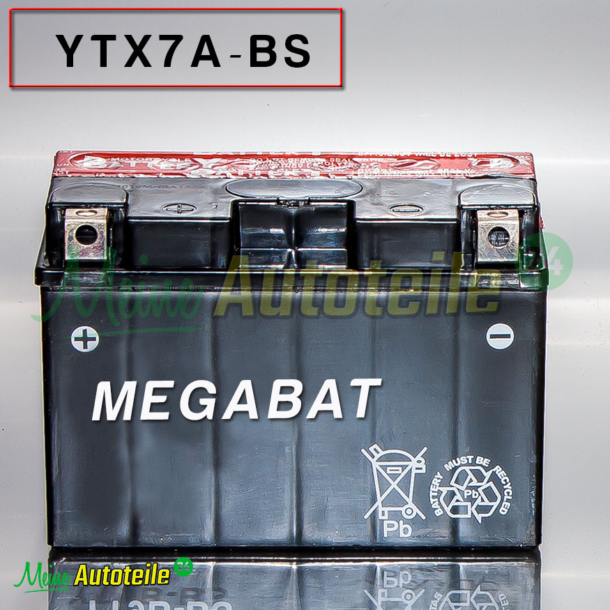 YUASA YT7B-BS | AGM | 12V-6.8Ah | Motorradbatterie
